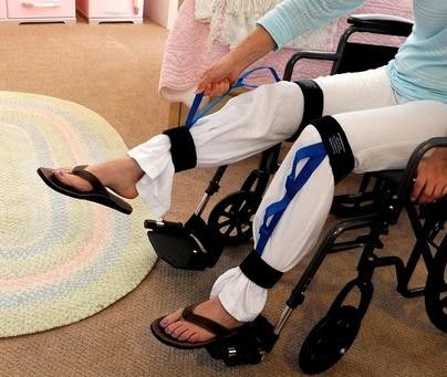 Нога ткани нейлона поднимает медицинскую расчалку колена с регулируемым ремнем